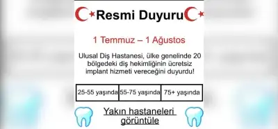 “Ulusal Diş Hastanesi” tarafından ücretsiz diş implantı hizmeti verildiği iddiası