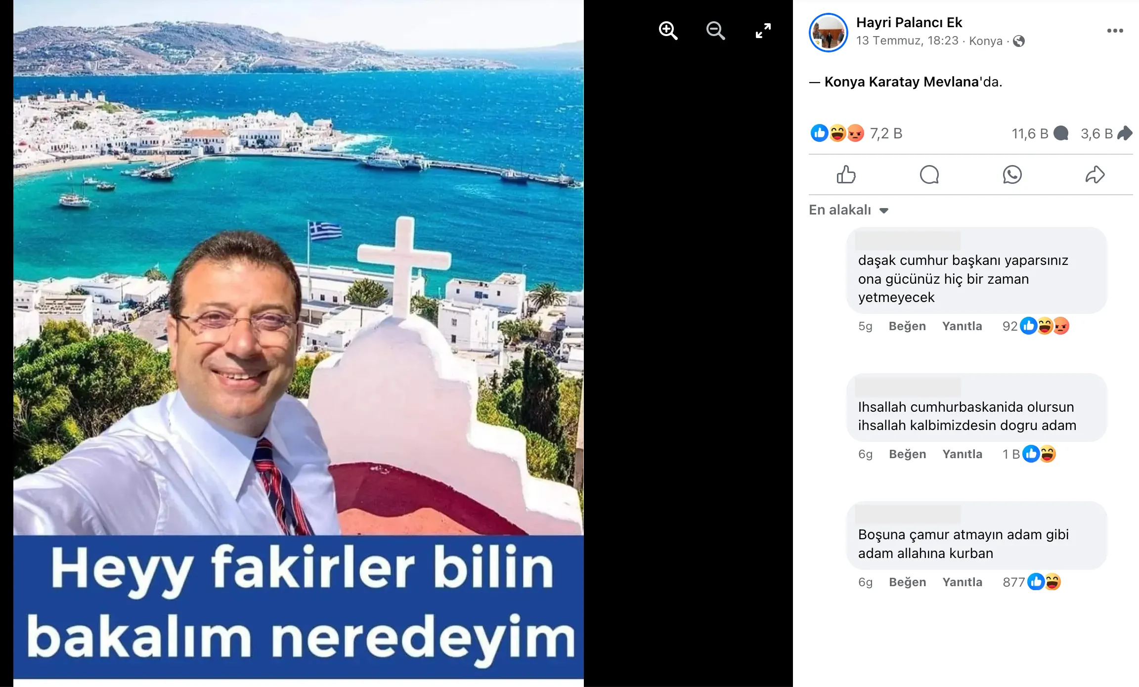 ekrem imamoglu tatilde 