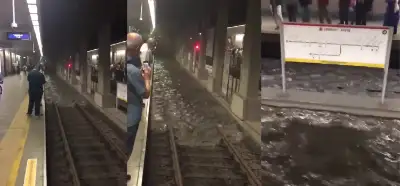 İstanbul'da metro istasyonundaki su baskını görüntüleri güncel mi?