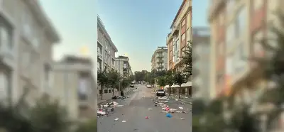 Çöp dolu yolu gösteren fotoğraf Üsküdar'da mı çekildi?