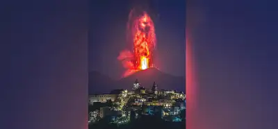 Görüntülerin Etna Yanardağı'nın patlamasını gösterdiği iddiası