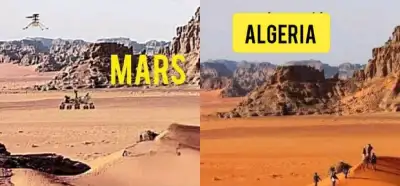 Cezayir’i gösteren görsel NASA tarafından Mars yüzeyi olarak paylaşıldı mı?