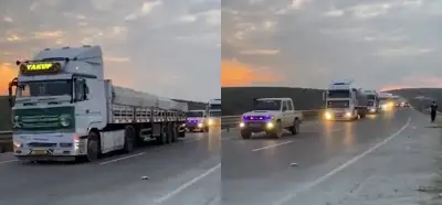 Video Suudi Arabistan'dan İsrail'e giden kamyonları mı gösteriyor?