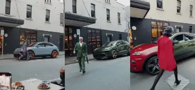Kişinin kıyafetine göre renk değiştiren araba videosu gerçek mi?