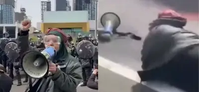 Avustralya'daki protestocuların şeriat talebi için eylem yaptığı iddiası
