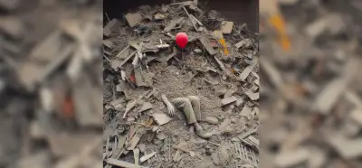 Gazze'de molozların altında kalmış çocuğu gösteren fotoğraf gerçek mi?
