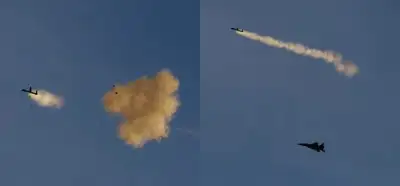 Video İsrail F-15'i tarafından vurulan Hizbullah’a ait hava aracını mı gösteriyor?