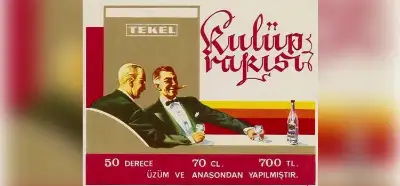 Kulüp Rakı etiketindeki kişiler Atatürk ve İsmet İnönü mü?