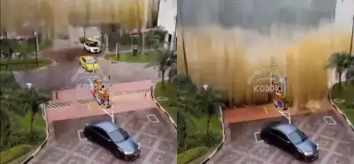 Video aniden oluşan seli mi gösteriyor?