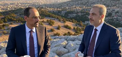 Hakan Fidan ve İbrahim Kalın'ı Şam’da gösteren fotoğraf gerçek mi?