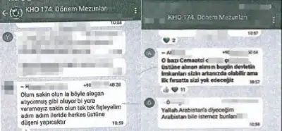 WhatsApp yazışmaları “kılıçlı yemin töreni” sonrası disipline sevk edilen teğmenlere mi ait?