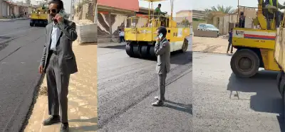 Video "yeni" Suriye hükümetinin asfalt çalışmalarını mı gösteriyor?