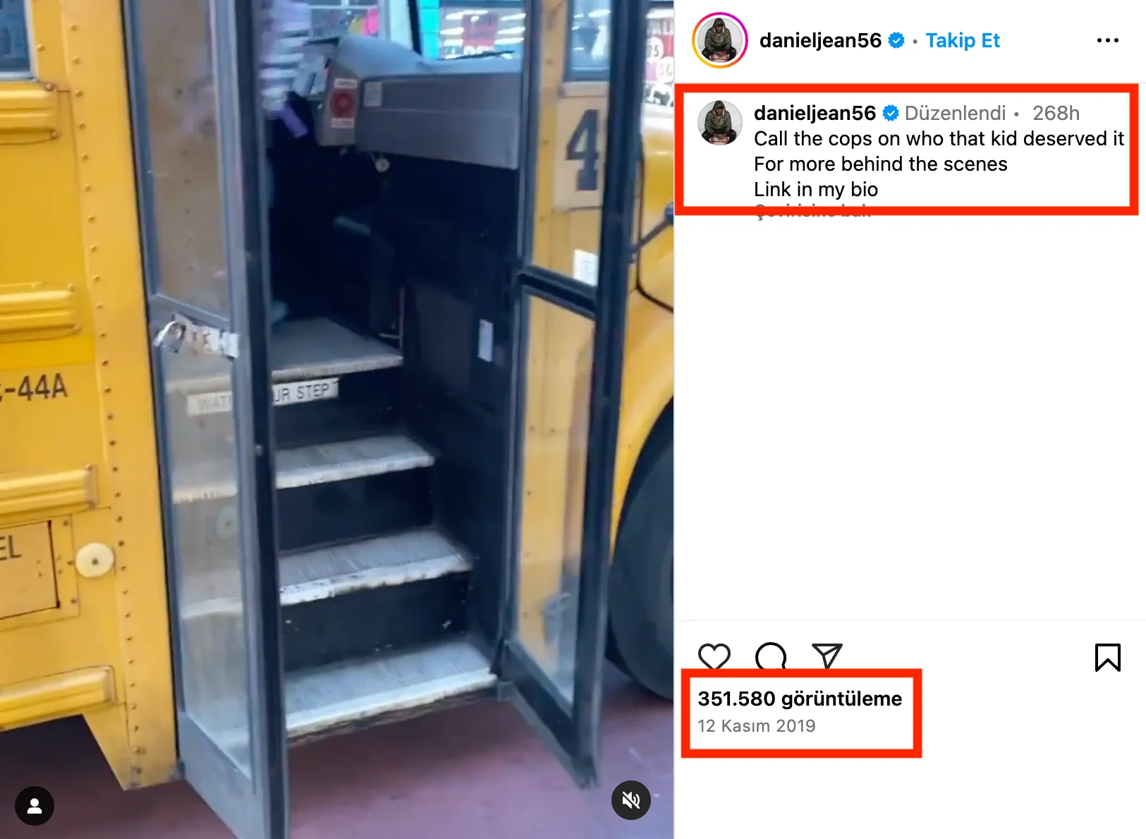 Çocuk taklidi yaparak okul otobüsüne binen kişiyi gösteren video gerçek mi?  - Teyit