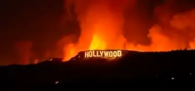 Görüntüler Los Angeles yangınının Hollywood yazısına ulaştığını mı gösteriyor?