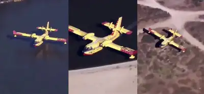 Video Kanada’nın güncel yangınlar için ABD’ye gönderdiği itfaiye uçağını mı gösteriyor?