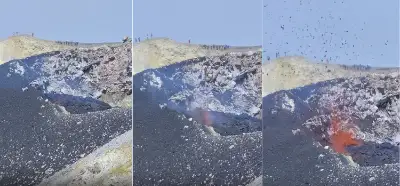 Video Santorini’deki yanardağı mı gösteriyor?