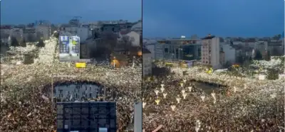 Videoda Saraçhanədə toplaşan izdiham görünür?
