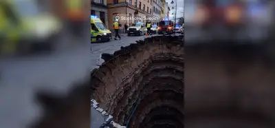 Stockholm'deki obruğu gösteren video gerçek mi?