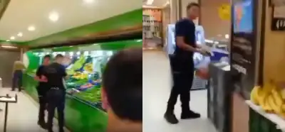Polislerin marketten kovulduğu anları gösteren video güncel olaylardan mı?