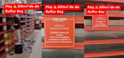 Marketteki boş rafları gösteren video güncel boykotlardan mı?