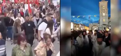 Video Rumlarla birleşmek isteyen KKTC'lilerin eylemini mi gösteriyor?