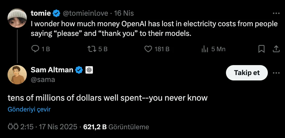 yapay zeka su sam altman