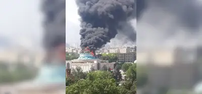 Görsel İsrail'in Tahran'daki İran Polis Komutanlığı'nı vurduğunu mu gösteriyor?