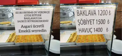 “Eti de sütü de baklavayı da sadece seyredeceksiniz” yazan tezgah notu gerçek mi?