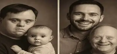 “Down Sindromlu Ata və Oğul” mövzulu hekayə və paylaşılan foto görüntü gerçəkdir?