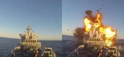 Video Husiler tarafından vurulan Yunan bandıralı gemiyi mi gösteriyor?