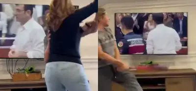 İmamoğlu'nu görünce televizyona saldıran kişileri gösteren video gerçek mi?