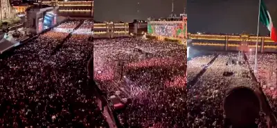 Görüntüler Meksika'da Gazze için düzenlenen protestoyu mu gösteriyor?