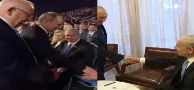 Video Putinin Netanyahunu görməzdən gəldiyini göstərir?