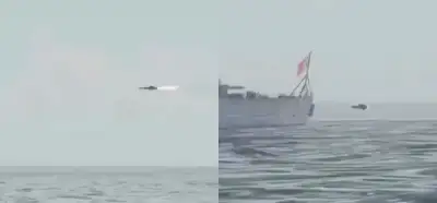 Video BAE'nin Kızıldeniz'de bir gemiyi vurduğu anları mı gösteriyor?