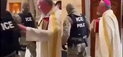 ABD'de bir rahibin kilisedeki ICE görevlilerini kovduğunu gösteren video gerçek mi?