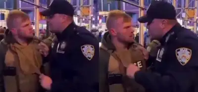 New York polisi ile ICE görevlilerini tartışırken gösteren video gerçek mi?