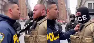 New York polisi ve ICE görevlilerini gösteren video gerçek mi?