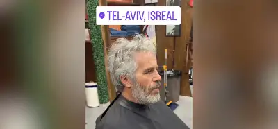 Epstein'i Tel Aviv'de bir berberde gösteren fotoğraf gerçek mi?