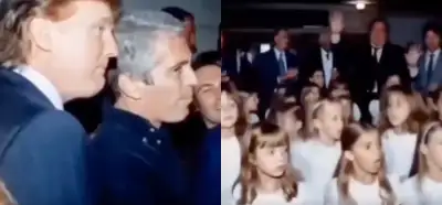 Jeffrey Epstein ve Donald Trump'ı bir grup çocuğu izlerken gösteren video gerçek mi?