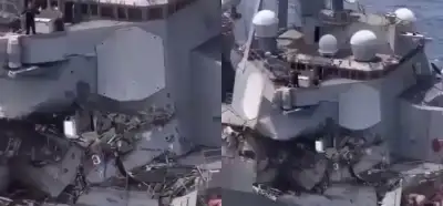 Video Kıbrıs'a giderken vurulan ABD gemisini mi gösteriyor?