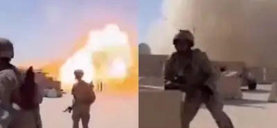 Görüntü İran tarafından bombalanan ABD üssünü mü gösteriyor?