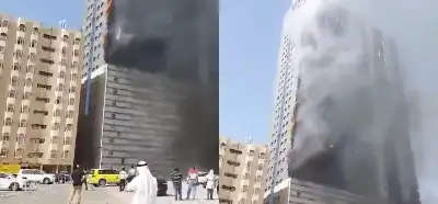 Video Dubai'de bir binaya operasyon düzenlenen anları mı gösteriyor?