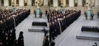 Hamaney için düzenlenen töreni gösteren video gerçek mi?