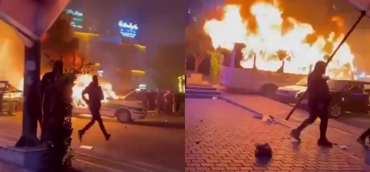 Görüntüler Tel Aviv'deki yangınları mı gösteriyor?