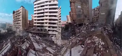 Şehirdeki yıkımı gösteren video İsrail'den mi?