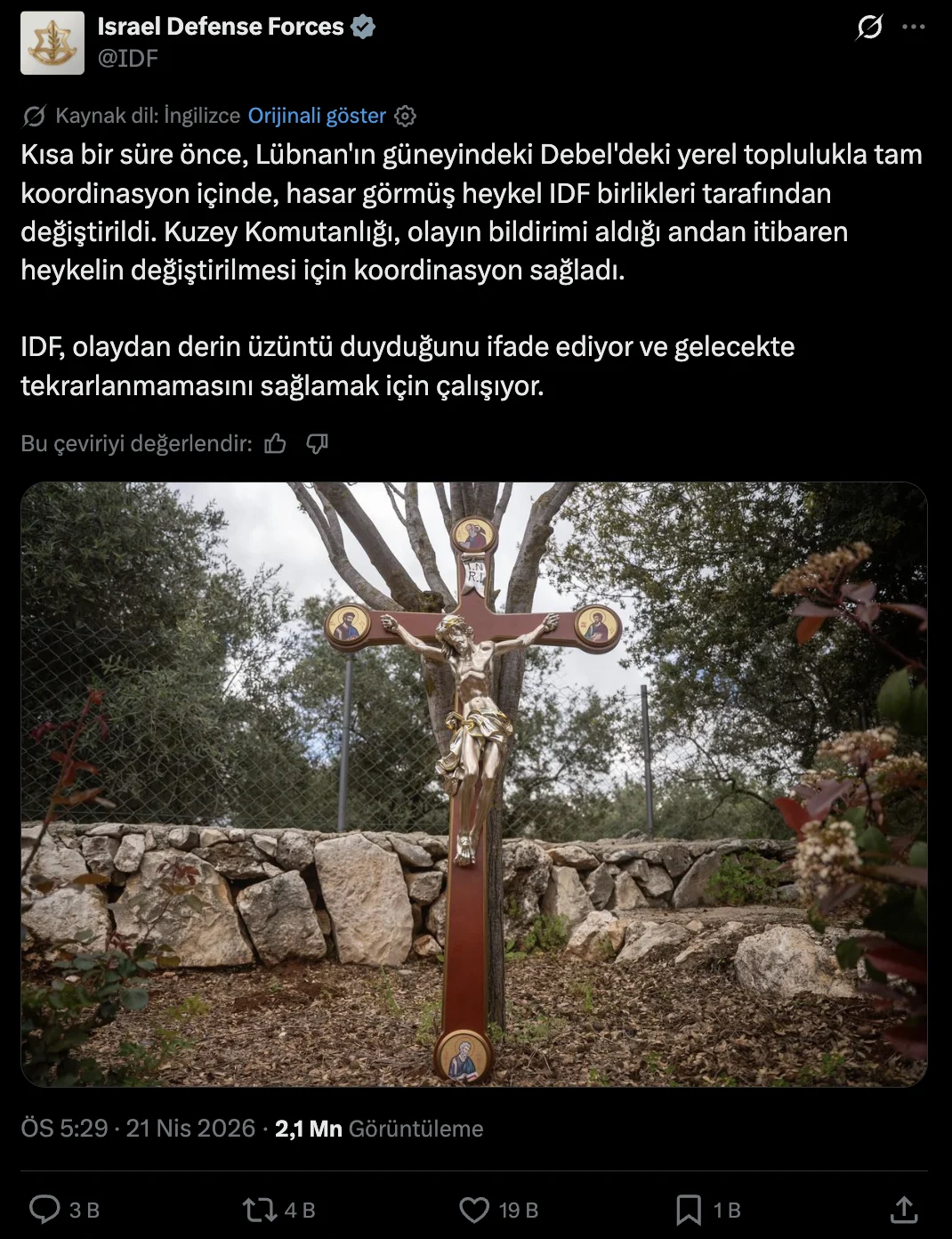 i srailli bir askerin hz i sa heykelini parcaladig 4 e1466d85