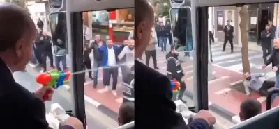 Erdoğan'ın seçmene su tabancası sıktığını gösteren video gerçek mi?