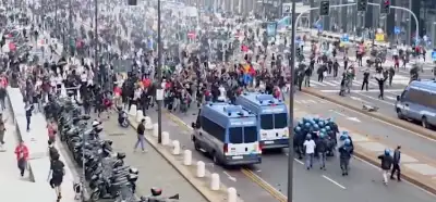 Videonun İtalya'da İsrail'e karşı düzenlenen güncel protestoları gösterdiği iddiası