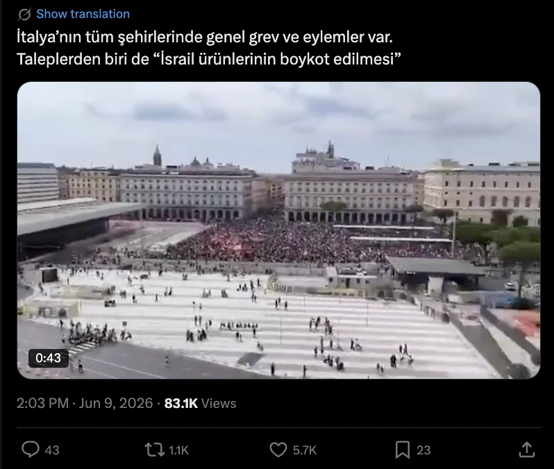 italya daki protesto goruntulerini gosteren video 1 2e7788c9