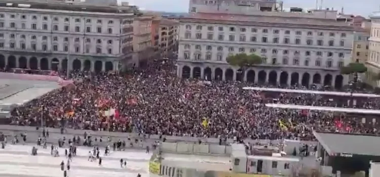 İtalya'daki protesto görüntülerini gösteren video güncel mi?